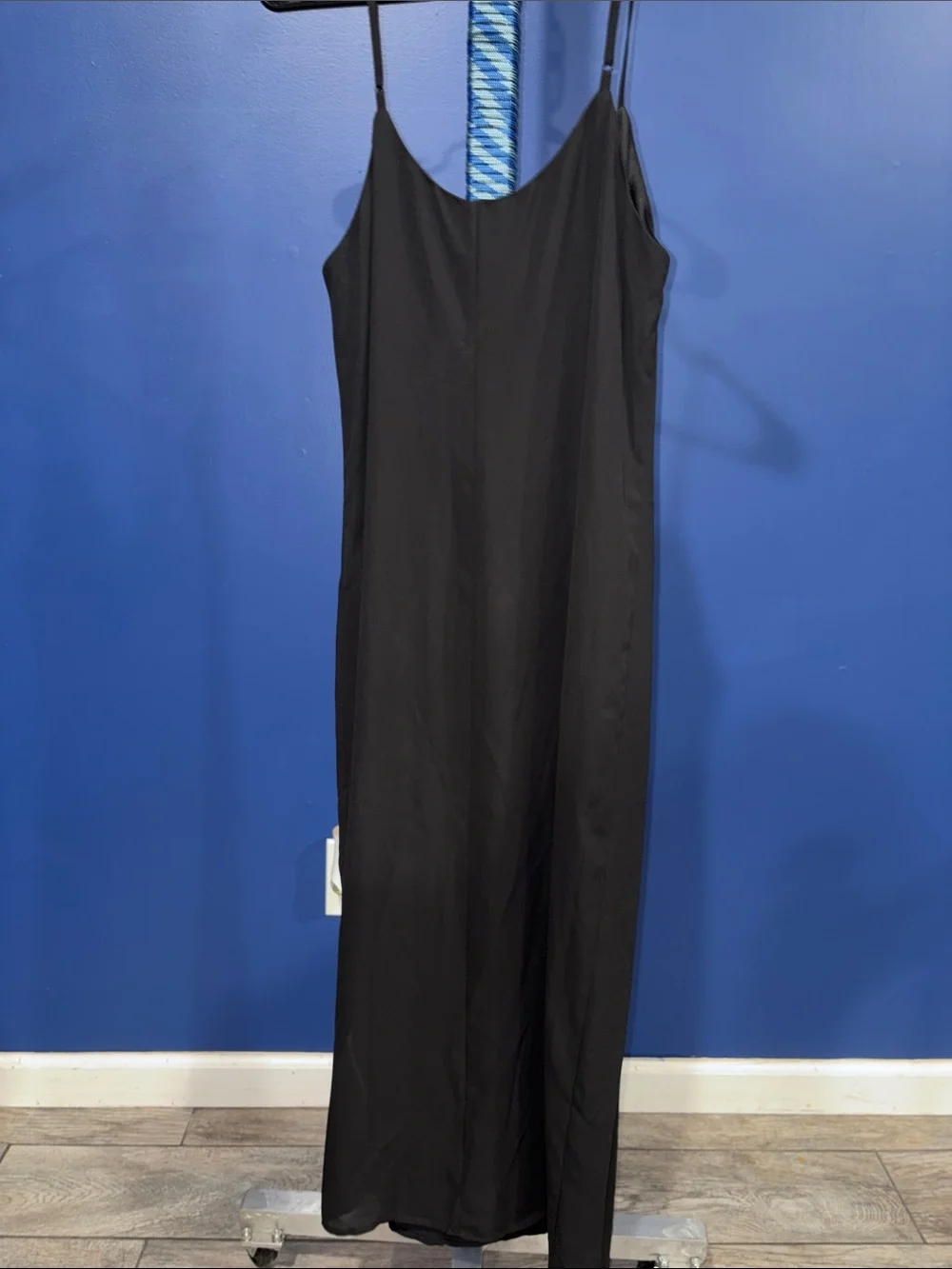 Love Fire- Black V-Neck Maxi Slip Dress Size Medium